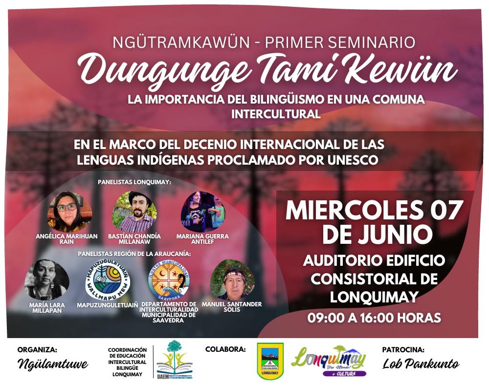 Seminario «Dungunge tami Kewün: La importancia del Bilingüismo en una comuna Intercultural» en Lonquimay