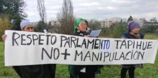 Lonko Margarita Ayllapan denuncia manipulación de dirigentes que apoyan la Comisión para la Paz